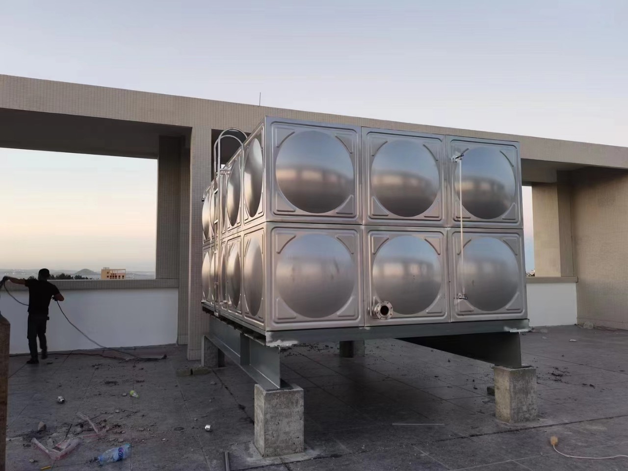 Bể nước lắp ghép inox 10m3