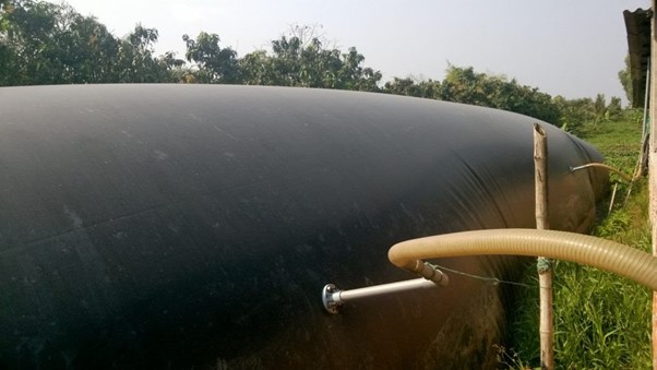 Mẫu Hầm biogas phủ bạt HDPE
