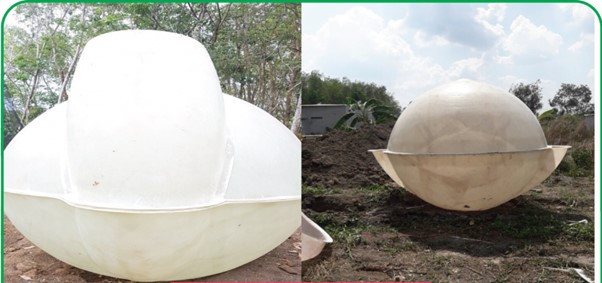 Mẫu hầm biogas nhựa composite