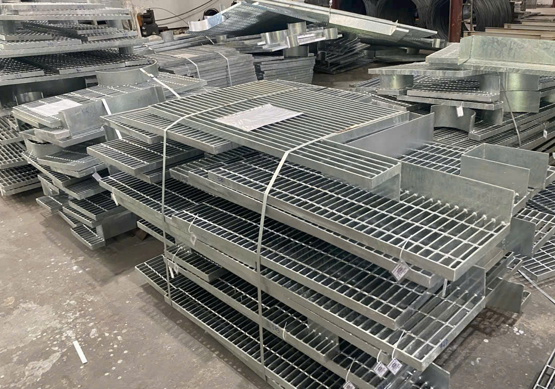 Sàn grating mạ kẽm kích thước 1000x1000